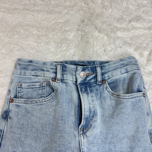 EUC EXPRESS High Rise Marbled FlexX Ripped Skinny Jeans S Petite - Picture 5 of 9